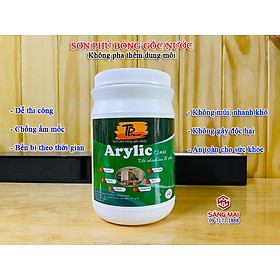 Mua Sơn phủ bóng( Hộp 1kg ) - Sơn lau gỗ gốc nước: dễ sử dụng  không độc hại  an toàn cho sức khoẻ