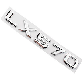 Decal tem chữ Lexus, LX570, LX470 dán đuôi xe ô tô, chất liệu nhựa ABS cao cấp