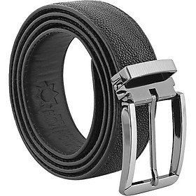 Thắt Lưng Nam Da Cá Đuối Đầu Kim Huy Hoàng HT4503 - Đen