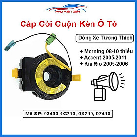 Cáp còi cho xe MORNING 08-2010 BẢN THIẾU, ACCENT 2005-2011, KIA RIO 2005