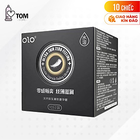 [Hộp 10 cái] Bao cao su OLO 0.01 Ultrathin Zero Feeling - Siêu mỏng, gai, hương vani