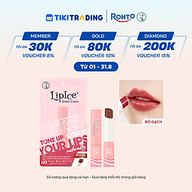 Son dưỡng có màu hiệu chỉnh sắc môi Lipice Sheer Color Brick Red - Đỏ gạch 2.4g