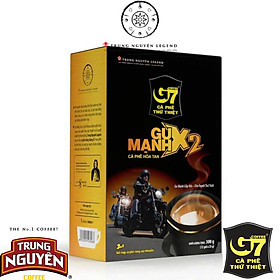 Cà Phê Hòa Tan G7 X2 Gu Mạnh 3in1 Hộp 12 gói/ 25gr Trung Nguyên