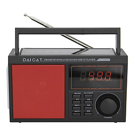 ĐÀI FM radio năng lượng mặt trời DC-3008S BT-Bluetooth Màn Hình LCD Hiển thị tần số mẫu mới Nhất Năm-Hàng chính hãng