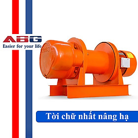 Tời chữ nhất ABG, động cơ đồng nguyên chất, phanh tự động tắt (chưa bao gồm: cáp, móc, tủ điều khiển)