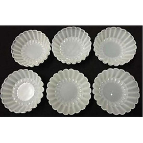 Mua Bộ 20 khuôn nhựa bánh bò hình hoa cúc đáy phẵng 5.5cm