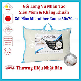 Mua Ruột Gối nằm khách sạn lông vũ nhân tạo Mcirofiber Laube kháng khuẩn khử mùi 50x70cm