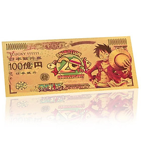 Mua Tiền yên nhật onepice sưu tầm chất liệu đồng vàng dẻo chống nước - luffy - zero - KONOHA