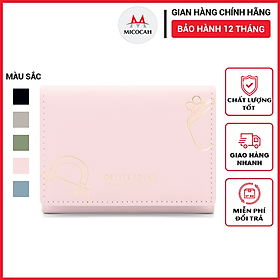 Ví Nữ Ngắn Mini Cầm Tay FOREVER YOUNG Đựng Tiền Gập 2 Nhỏ Gọn Da Cao Cấp Cực Đẹp Giá Rẻ PFY37 - Micocah