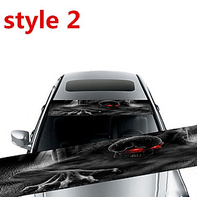 3D Transparent Car Front Windscreen Windshield Window Decal Vinyl Sticker