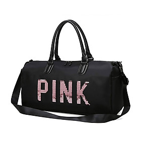 Túi du lịch chữ Pink size to 48x36cm - túi xách đựng đồ du lịch, tập GYM gọn nhẹ phong cách thời trang, cá tính