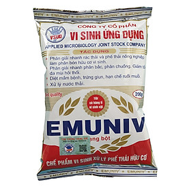Mua Chế phẩm vi sinh EMUNIV xử lý phế thải nông nghiệp và ủ rác hữu cơ làm phân bón (Gói 200g)