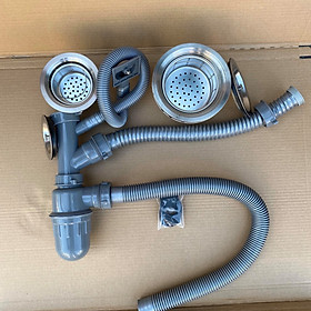 Bộ xả chậu rửa chén , bát inox 304 loại đẹp dày dặn hàng cao cấp chính hãng.