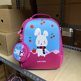 Balo cho bé mẫu giáo siêu nhẹ fullbox tặng kèm móc tròn – Thỏ Cherry S