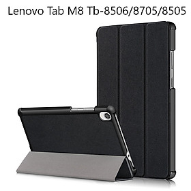 Hình ảnh Bao Da Cover Dành Cho Máy Tính Bảng Lenovo Tab M8 TB-8505X Hỗ Trợ Smart Cover