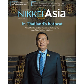 Hình ảnh Tạp chí Tiếng Anh - Nikkei Asia 2024: kỳ 01: IN THAILAND'S HOT SEAT (Double issue)