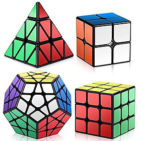 Combo 4 rubik viền đen cao cấp