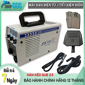 Mua Máy hàn mini  máy hàn điện tử chính hãng SKY MMA600  hàn kéo que 2 5. Tặng bộ phụ kiện dây hàn+ dây mát+ kìm kẹp+ mo hàn + găng tay. Nhỏ gọn tiện dụng tích hợp sạc điện thoại thông minh  bảo hành 1 năm