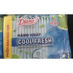 Mỗi Gói Tặng Thêm 2 Miếng - 1 Gói Băng Vệ Sinh Diana Hàng Ngày Sensi Cool