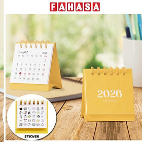 Lịch Bàn Teen Mini 2026 - Size XS - Linh Lan - Mẫu 1