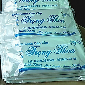 Khăn lạnh cao cấp TRỌNG THOA loại dầy 1gói 20 cái