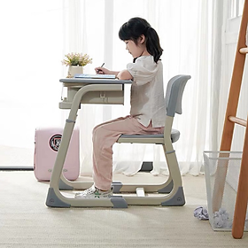 Mua Bộ Bàn Học Sinh- Bàn Học Thôn Minh Cho Bé Chống Gù Chống Cận Kèm Ghế Siêu Bền Xinh Xắn -AT027
