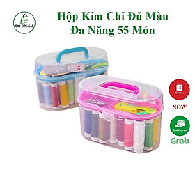 Mua Hộp Kim Chỉ Đủ Màu Đa Năng 55 Món Tiện Lợi - KIMCHI55