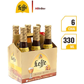 Lốc 6 Chai Bia Leffe Blonde (330ml)