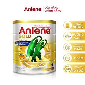 Bao bì mới - Sữa Bột Anlene Gold Hương Vanilla (Hộp Thiếc 800g)