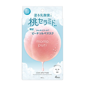 Mặt Nạ Dưỡng Ẩm Hương Đào Tươi Mát Momopuri Jelly Mask Cool (4 Miếng)