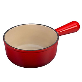 Quánh gang không nắp LeCreuset Schwenkkasserolle Kirsche - màu đỏ