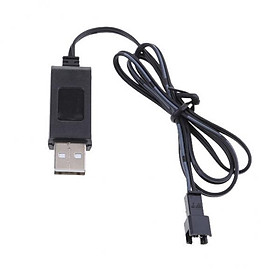 2X Black 3.7V USB Battery Charger Cable Cords for  Remote Control Car Robot