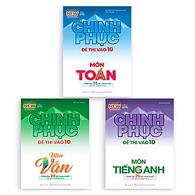 Nơi bán Comnbo 3 Cuốn:  Chinh Phục Đề Thi Vào 10 Toán Văn Anh (Tái Bản) - Giá Từ -1đ