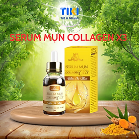 Serum Mụn Collagen X3 Serum Dưỡng Giảm Mụn Kiềm Dầu Đông Anh Chính Hãng 5ml