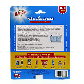 Bột Tẩy lồng máy giặt + Vỉ 2 Viên tẩy bồn cầu hando