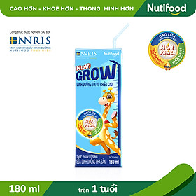 Thùng 48 hộp Sữa Bột Pha Sẵn NUVI GROW 180ml