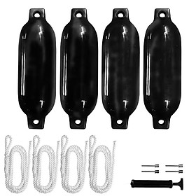 4x Boat Fenders Buoys Protector 11x40cm Accessories Boat Bumpers for Pontoon