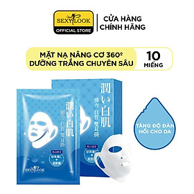 Mặt Nạ Nâng Cơ 360º SEXYLOOK Dưỡng Trắng Chuyên Sâu (Xanh Biển) (Hộp 10 Miếng)