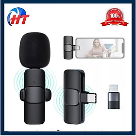 Mua BỘ MICROPHONE K8-1 + TYPE-C KẸP ÁO SỬ DỤNG ĐỂ PHỎNG VẤN-HT