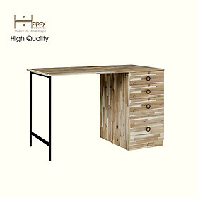 Mua HAPPY FURNITURE   Gỗ tự nhiên   Bàn làm việc 4 ngăn kéo - YANNA   BAN_102   120cm x 59cm x 75cm