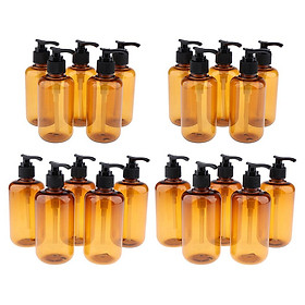 20Pc 300+ 200ml Empty Spray Pump Bottle Travel Liquid Lotion Shampoo Containers
