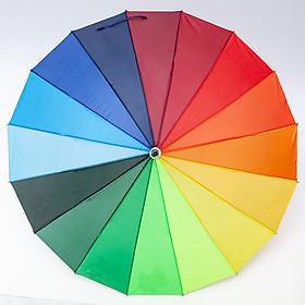 Mua Ô dù bảy sắc cầu vồng cán dài 100cm