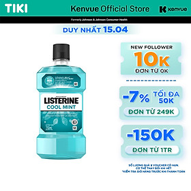 Nước Súc Miệng Giữ Hơi Thở Thơm Mát Listerine Coolmint 250ml