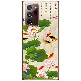 Ốp lưng dành cho Samsung Note 20, Note 20 Ultra mẫu Hoa sen cá