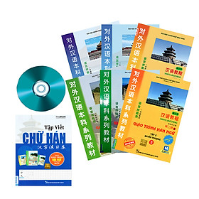 Combo Giáo trình hán ngữ mới (6 cuốn) và Tập viết theo giáo trình TẶNG CD Bộ tài liệu "VÔ GIÁ" giúp học Tiếng trung từ con số 0