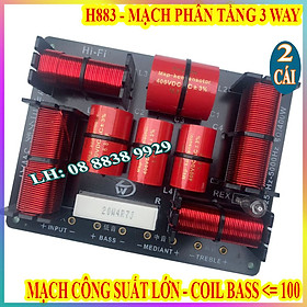 Mua CẶP MẠCH PHÂN TẦN 3 LOA - 1 BASS 1 TRUNG 1 TREBLE H883 CAO CẤP NHẬP KHẨU - GIÁ 2 CÁI