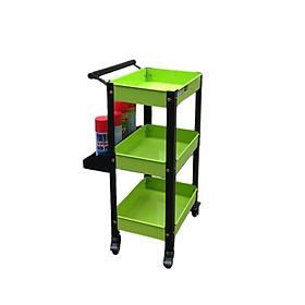 Mua Xe đẩy dụng cụ mini 3 tầng có khay phụ thép sơn tĩnh điện