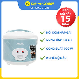 Mua Nồi cơm điện nắp gài Ava 1.8 lít NCG1806 - Hàng chính hãng