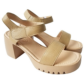 Giày Sandal Cao Gót Da Bò BIGGBEN Cao 8 Phân SDCG138