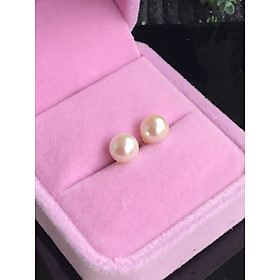 Hoa tai nụ Bạc 925 xi Kim Trai biển Akoya